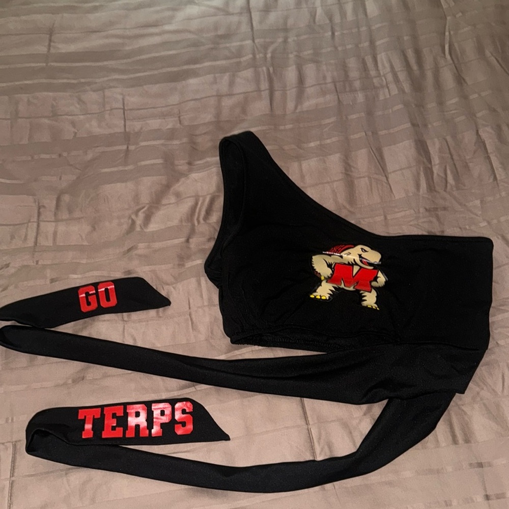 UMD game day one shoulder top.